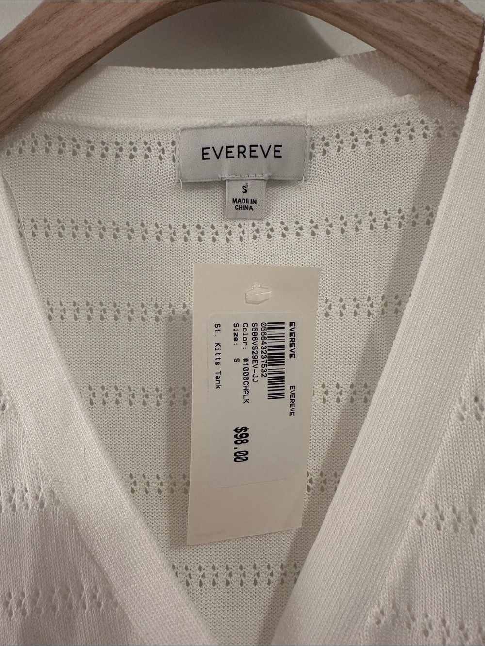 Evereve Cream Open-Knit Button Vest - Picture 2 of 5
